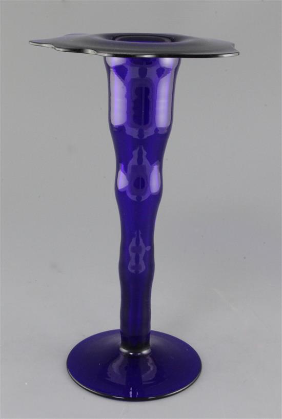 Borek Sipek. A blue glass vase, contemporary, 34.5cm